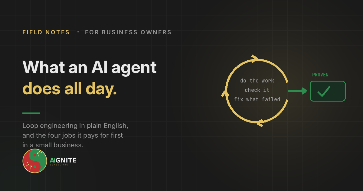 What an AI agent does all day.